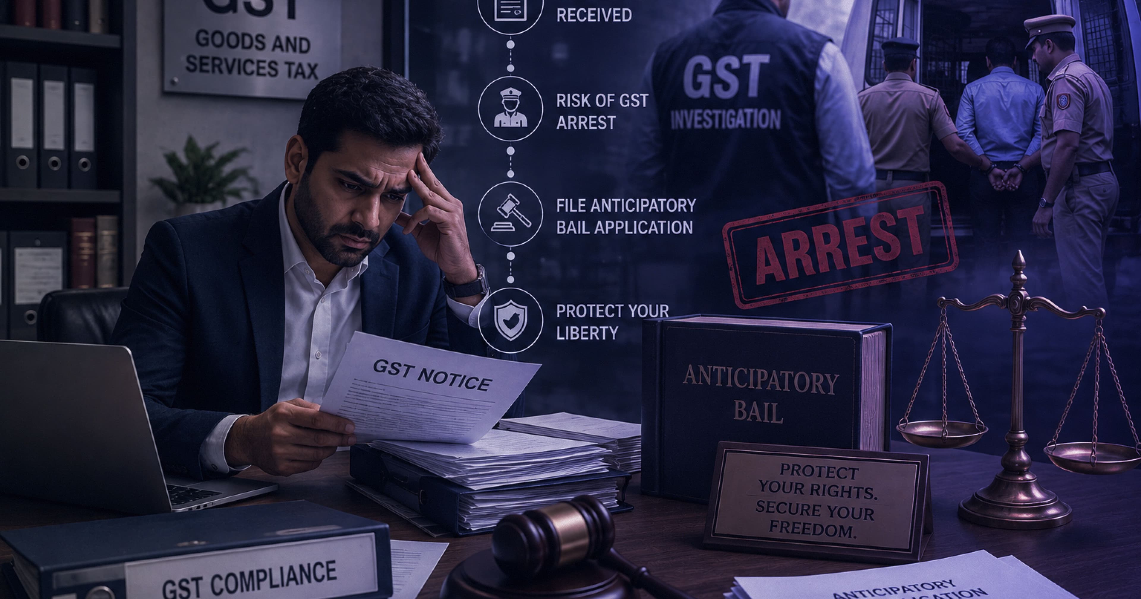 Fear of GST Arrest? How Directors Can Get Anticipatory Bail in Delhi NCR
