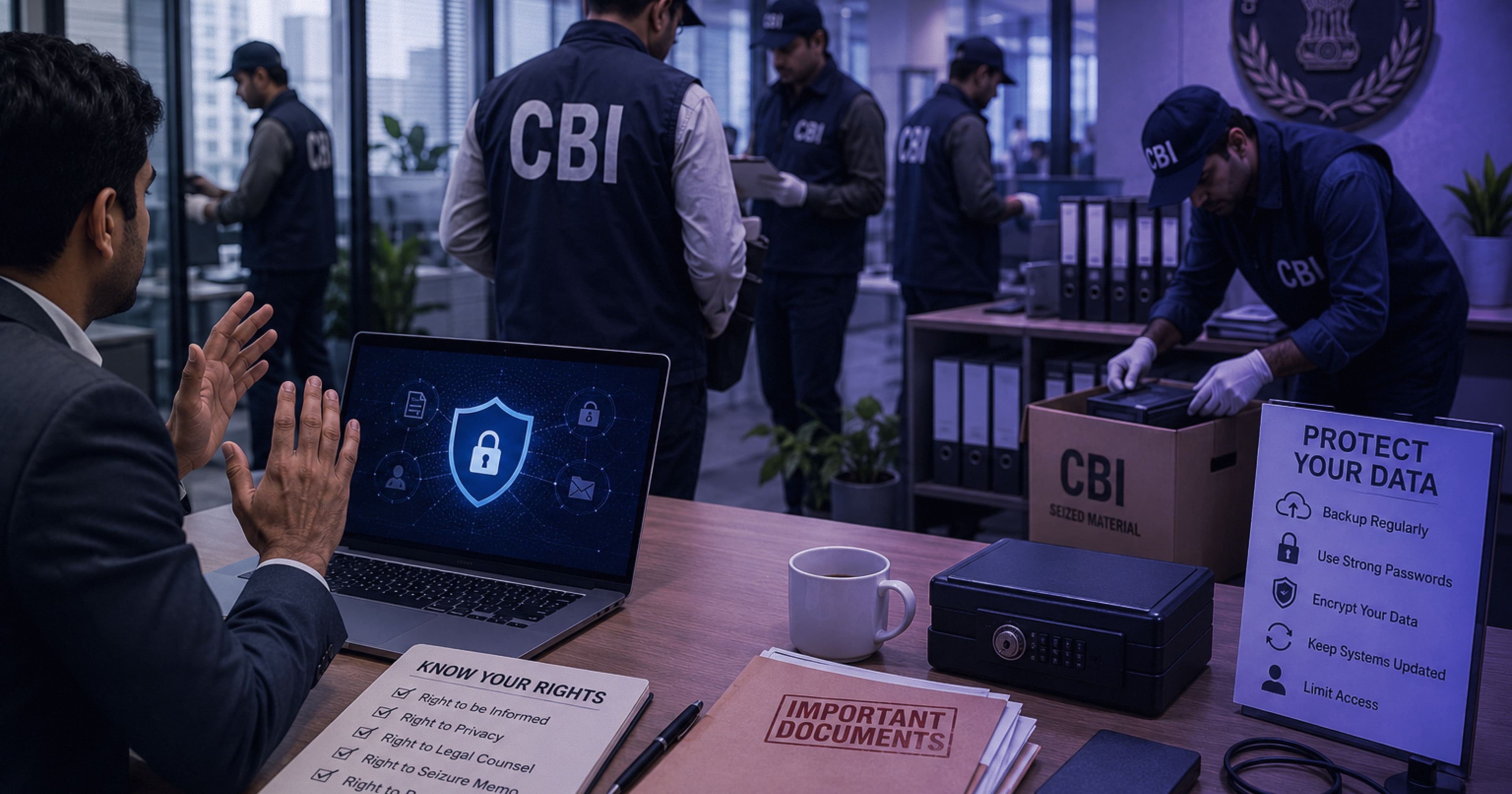 CBI Raid at Office? Your Rights and How to Protect Laptops & Data in Delhi